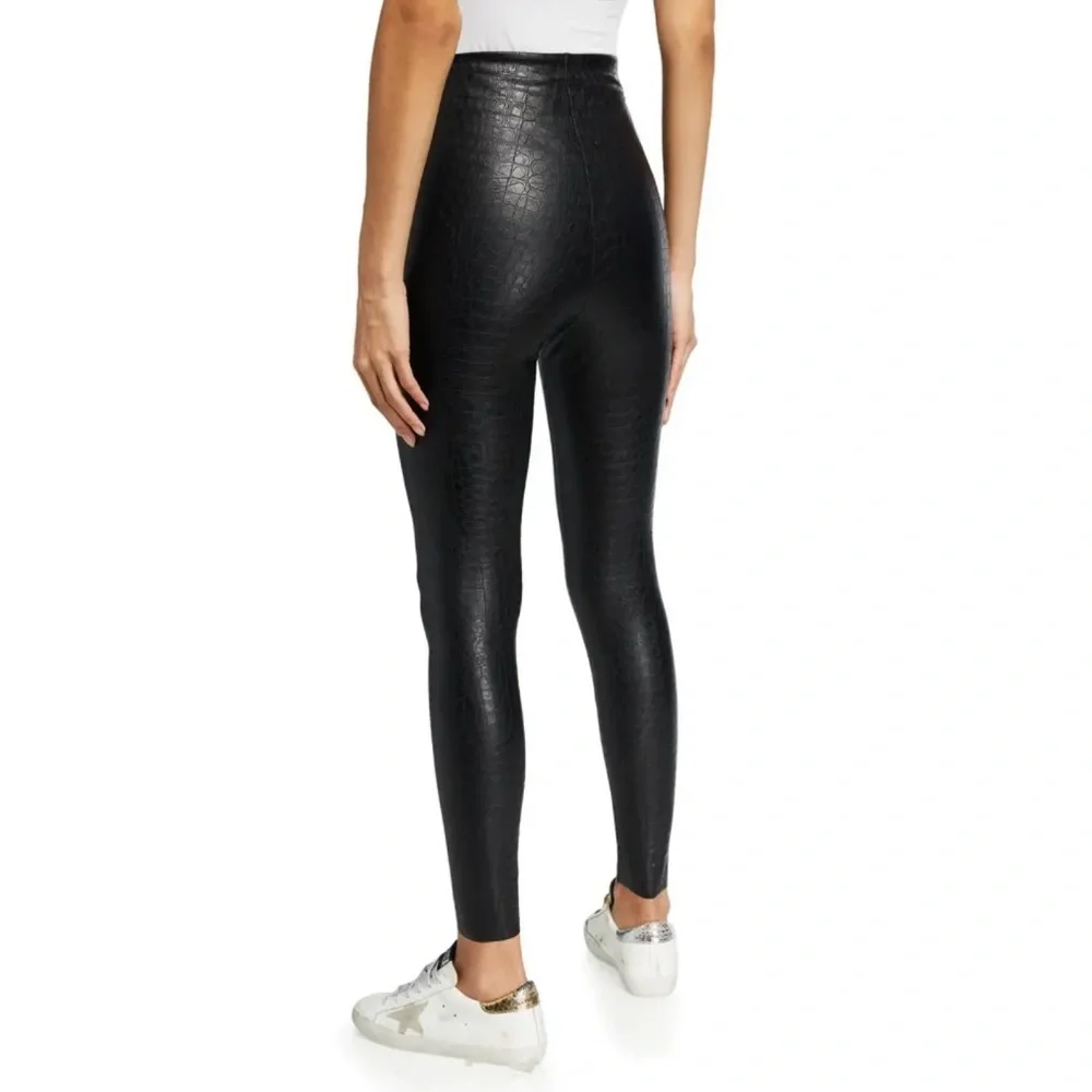 Commando Faux Leather Animal Print Leggings NWT - Picture 3 of 12